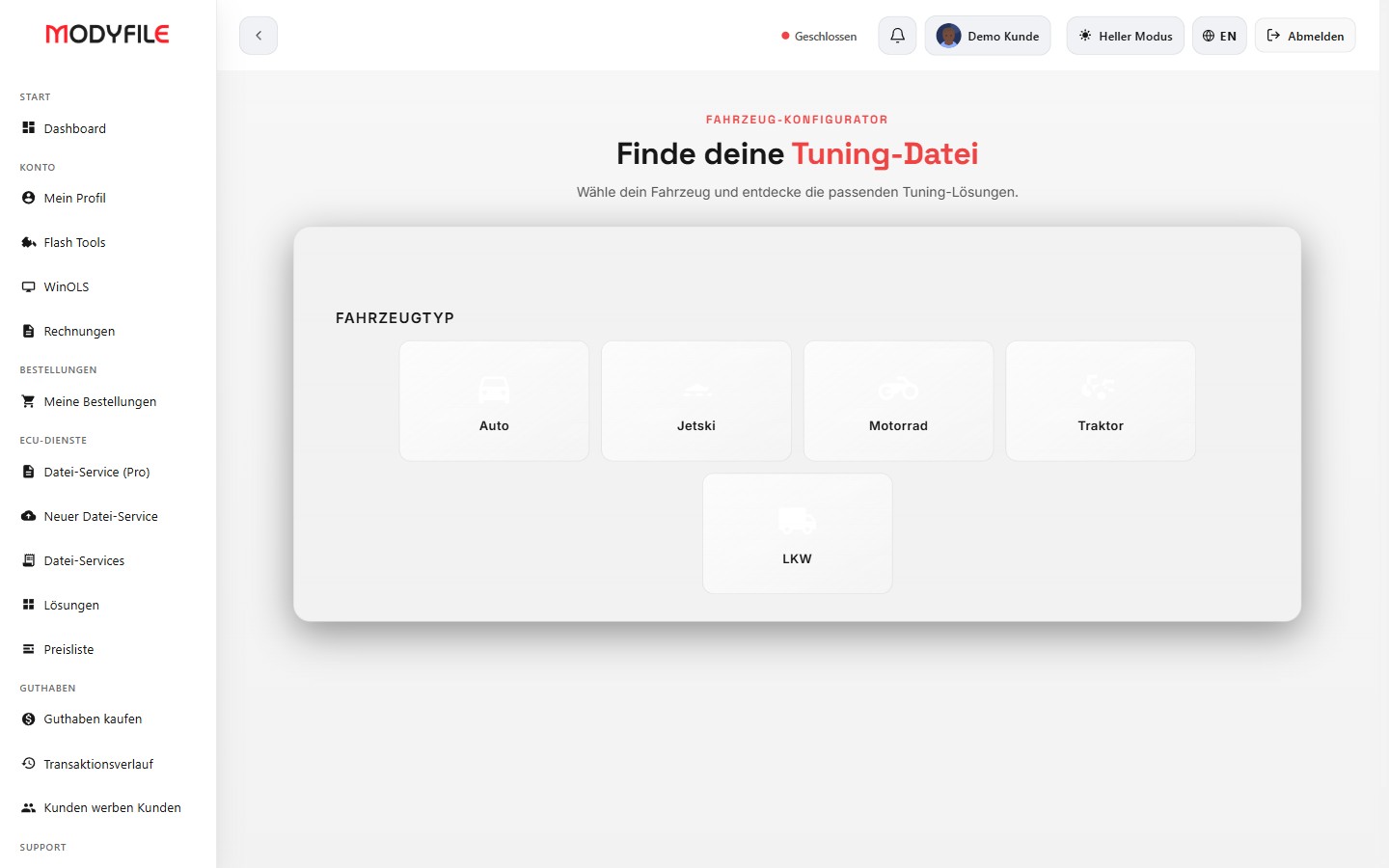 KONFIGURATOR & API